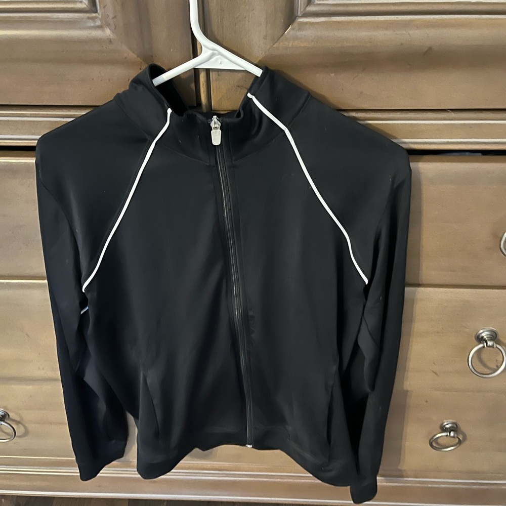 Nike Black Track Jacket with zipper and pockets